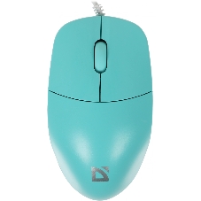 Мышь проводная Defender Azora MB-241 голубой, 1200 dpi, USB, кнопки - 3