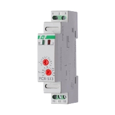 Реле времени PCR-513 (задержка вкл. 230В 8А 1перекл. IP20 монтаж на DIN-рейке) F&F EA02.001.003
