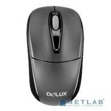 Мышь DELUX DLM-123GB (2.4G тёмно серая),лазерная, беспроводная