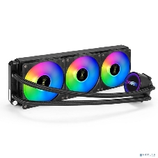Система жидкостного охлаждения ExeGate BlackWater-360.PWM.RGb черный, 120 мм, алюминий/медь, 2000 об/мин, 37 дБ, 4 pin, 280 Вт