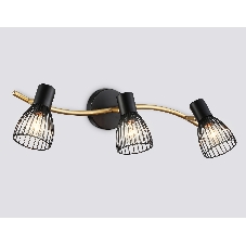 Светильник Ambrella light TR8661/3 BK/GD черный/золото E14/3 max 60W 550*100*170