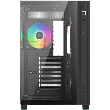 Корпус Case ID-Cooling VIEW 510 ARGB Black ATX/win TG/4 fans/Gen2 Type C/CPU 162mm/GPU 407mm/ no PSU