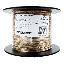 Акустический кабель Cablexpert CC-TC2x0,5-100M, прозрачный, 100 м, на катушке