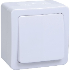 Выключатель IEK EVMP10-K01-10-54-EC ВС20-1-0-ГПБ выкл 1кл о/у IP54 (цвет клавиш: белый) ГЕРМЕС PLUS