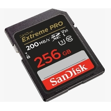 Флеш карта SD 256Gb SanDisk SDXC Class 10 V30 UHS-I U3 Extreme Pro 200MB/s