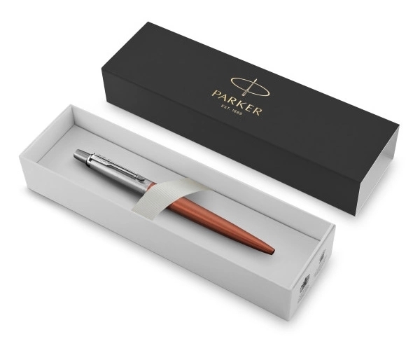 Ручка шариковая Parker Jotter Core K63 (CW1953189) Chelsea Orange CT, M, синие чернила, подарочная коробка