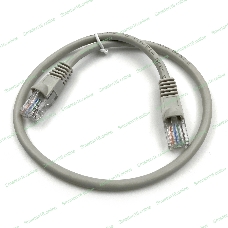 Патч-корд KingPrice KP-PC-c5e-0.5m-g UTP 4 пары cat.5e CCA molded 0.5м серый RJ-45 (m)-RJ-45 (m)
