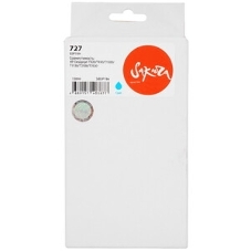 Картридж струйный Sakura B3P19A (№727 Cyan) для HP, голубой, 130 мл.
