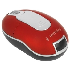 Мышь беспроводная Gembird MUSW-605 красный, 1200 dpi, радиоканал, USB, кнопки - 3