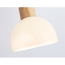 Светильник Ambrella light TR83133 LW/FR светлое дерево/белый матовый E27 max 40W D180*1040