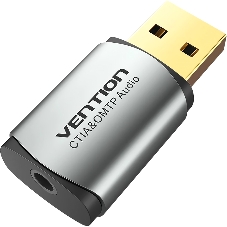 Внешняя звуковая карта Vention USB Серая