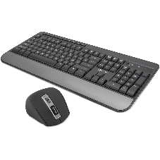 Комплект клавиатура+мышь Oklick S290W беспроводной, USB, 1600 DPI, чёрный