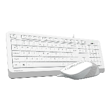 Комплект клавиатура+мышь A4Tech FStyler F1010 проводной, USB, 1600 DPI, белый/серый
