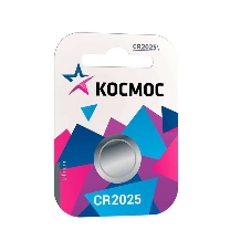 Элемент питания Космос литиевый CR 2025 1хBL (блист.1шт) Элемент питания Космос литиевый CR 2025 1хBL (блист.1шт)