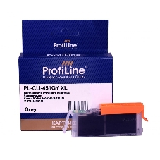 Картридж струйный совместимый ProfiLine PL-CLI-451GY XL для Canon PIXMA iP7240/MG5440/MG5540/MG6340/MG6440/MG7140/MX924 Grey водн PL