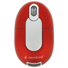 Мышь беспроводная Gembird MUSW-605 красный, 1200 dpi, радиоканал, USB, кнопки - 3