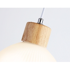 Светильник Ambrella light TR83133 LW/FR светлое дерево/белый матовый E27 max 40W D180*1040