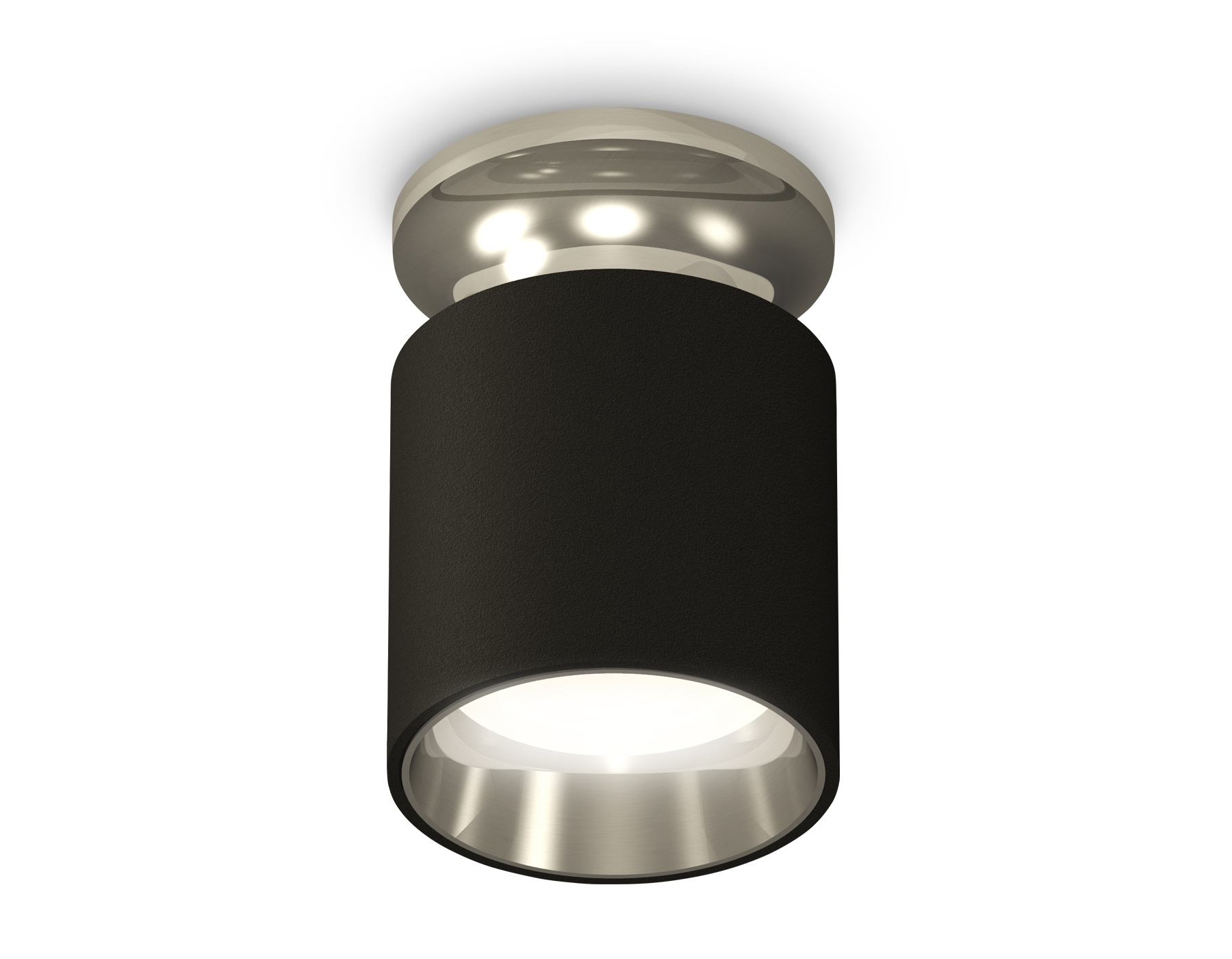 Светильник Ambrella Light XS6302122 SBK/PSL черный песок/серебро полированное MR16 GU5.3 (N6903, C6302, N6112)