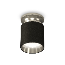 Светильник Ambrella Light XS6302122 SBK/PSL черный песок/серебро полированное MR16 GU5.3 (N6903, C6302, N6112)