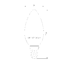 BLE1438/ Светодиодная лампа Свеча Smart LED C37 Е14 5W 3300К-6500К CCT+DIM