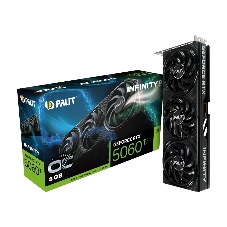 Видеокарта Palit GeForce RTX 5060 Ti Infinity 3 OC, 8 GB GDDR7, 128 bit, 3xDisplayPort, HDMI, GPU 2407 MHz
