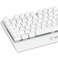Клавиатура проводная MSI Vigor GK30 белый USB Multimedia for gamer LED (подставка для запястий)
