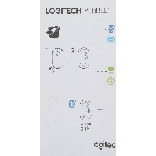 Мышь беспроводная Logitech Pebble M350 белый, 1000 dpi, радиоканал, Bluetooth, USB, кнопки - 3