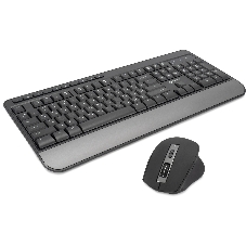 Комплект клавиатура+мышь Oklick S290W беспроводной, USB, 1600 DPI, чёрный