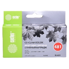 Картридж струйный Cactus CS-CLI481XXLBK черный (12 мл) для Canon Pixma TR7540/TR8540/TS6140/TS8140 Картридж струйный Cactus CS-CLI481XXLBK черный (12 мл) для Canon Pixma TR7540/TR8540/TS6140/TS8140