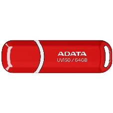 Флешка USB ADATA UV150 (AUV150-64G-RRD), 64Gb, USB 3.0, R/W 100/30, красный