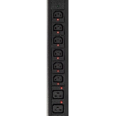 Блок распределения питания Powercom PDU-32AV24-18C3-6C9-3P верт.размещ. 18xC13 6xC19 3x32A IEC 60309 2м