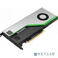 Видеокарта PNY NVIDIA Quadro RTX 4000 (Turing TU106), 8GB GDDR6/256 bit, , 3xDP, DisplayPort-DVI-D, USB Type-C, 1xStereo, 1xSync,PCI Express 3.0 16x VCQRTX4000BLK-1