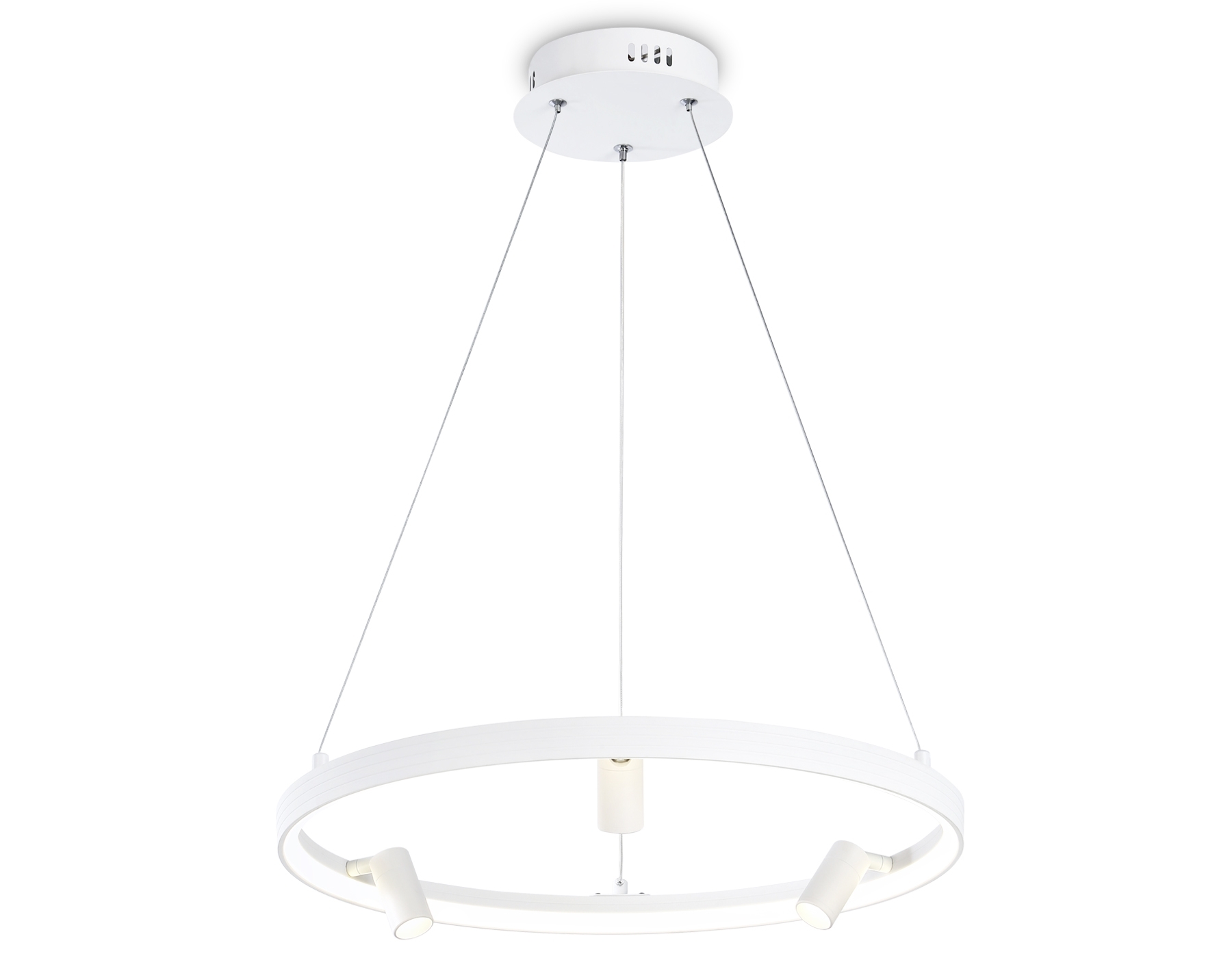 Светильник Ambrella light FL5281/1+3 WH белый 50W 3000K/4200K/6400K+4200K D500*1200 (ПДУ ИК)