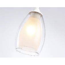 Светильник Ambrella light TR3534 WH/CL/FR белый/прозрачный/белый матовый E27 max 40W D120*800