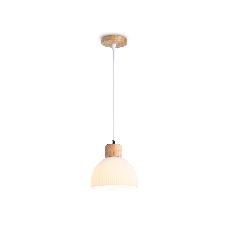 Светильник Ambrella light TR83133 LW/FR светлое дерево/белый матовый E27 max 40W D180*1040