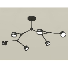 Светильник Ambrella light XB9056203/6 SBK/FR черный песок/белый матовый GX53 (C9056, N8462)