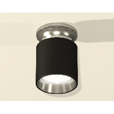 Светильник Ambrella Light XS6302122 SBK/PSL черный песок/серебро полированное MR16 GU5.3 (N6903, C6302, N6112)