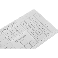 Комплект клавиатура+мышь Defender Auckland C-987 беспроводной, USB, 1600 DPI, белый