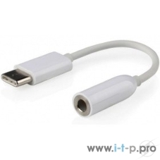 Переходник Cablexpert Переходник USB, USB Type-C/Jack3.5F, пакет (CCA-UC3.5F-01-W)