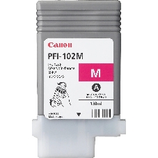 Картридж струйный Canon PFI-102M (0897B001) пурпурный (130 мл.) для Canon imagePROGRAF iPF605, iPF610., iPF650, iPF655, iPF710, iPF755, LP17, iPF510