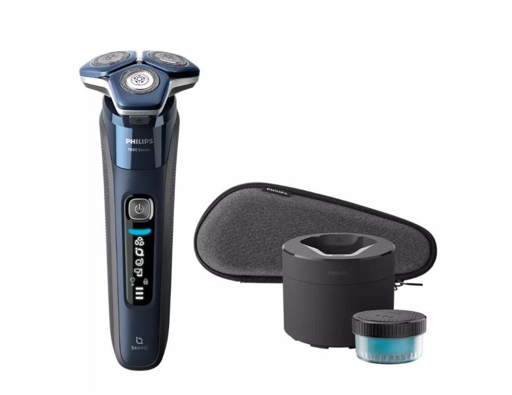 Электробритва роторная Philips S7885/50 реж.эл.:3 питан.:аккум. синий