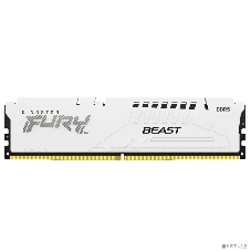 Оперативная память Kingston Fury Beast Expo, DDR5, 16Gb (1x16 GB), 6400 MHz, CL32, DIMM, радиатор, белый