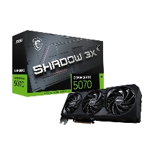 Видеокарта MSI PCI-E 5.0 RTX 5070 12G SHADOW 3X NVIDIA GeForce RTX 5070 12Gb 192bit GDDR7 2542/28000 HDMIx1 DPx3 HDCP Ret