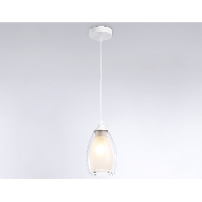 Светильник Ambrella light TR3534 WH/CL/FR белый/прозрачный/белый матовый E27 max 40W D120*800