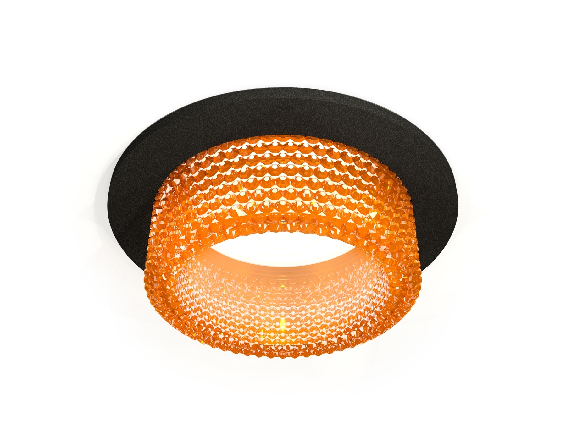 Комплект встраиваемого светильника Ambrella light XC6513044 SBK/CF черный песок/голубой MR16 GU5.3 (C6513, N6154)