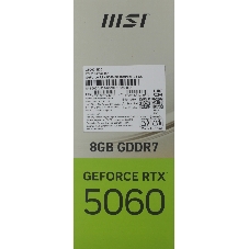 Видеокарта MSI RTX 5060 8G INSPIRE 2X OC, NVIDIA GeForce RTX 5060, 8 ГБ GDDR7, 128 бит, PCI-e 5.0, 1xHDMI, 3xDP