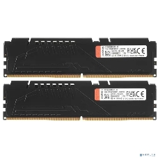 Оперативная память Kingston Fury Beast, DDR5, 32GB (2x16GB), 5600MHz, CL36, DIMM, с радиаторами, черный