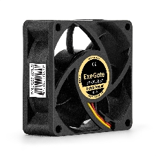 Вентилятор для корпуса ExeGate ExtraPower EP07025S3P черный, 70 мм, 4800 об/мин, 46.2 дБ, 3 pin
