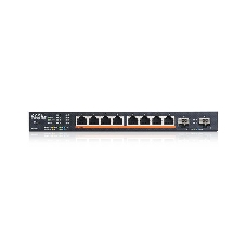 Коммутатор Zyxel XMG1915-10EP-EU0101F (L2+) 8x2.5 Гбит/с 2SFP+ 8PoE++ 130W управляемый
