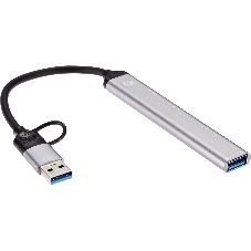 USB-концентратор VCOM DH297, USB 3.0/USB Type-C, USB/SD/TF, USB